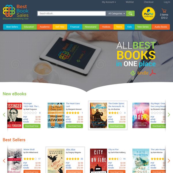 landing Page for eBooks Store
