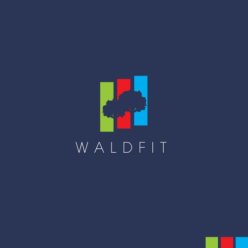 Calm, relaxing logo to suggest gaining peace of mind and health in forests Design by reflect the style ™