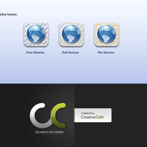 New icon for my 3 iPhone medical apps Ontwerp door CreativeCafe