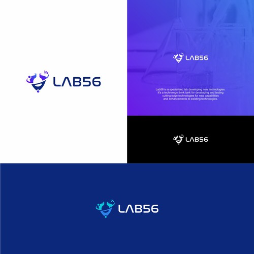 Sleak modern logo for a technology lab Design by keoart