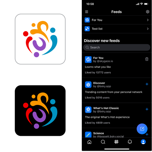 For You social media algorithm icon (app icon) Design von coi