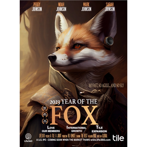 Life360 2023 Year of the Fox Poster Design by Asiel ..