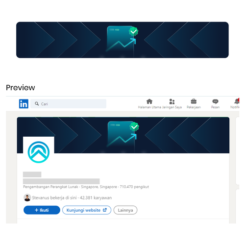 LinkedIn cover photo design Design by niddsign_