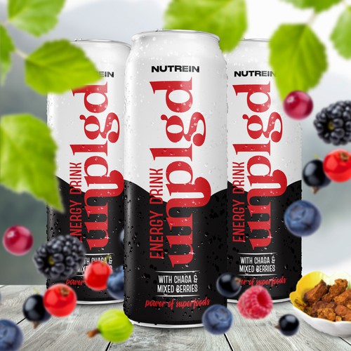 NEW ENERGY DRINK Design by Aleina Co.