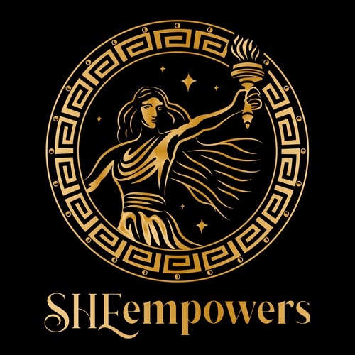 SHEempowers - luxurious design of a woman preferrably in some kind of a circle to appeal to women professionals Design by Jacob Gomes