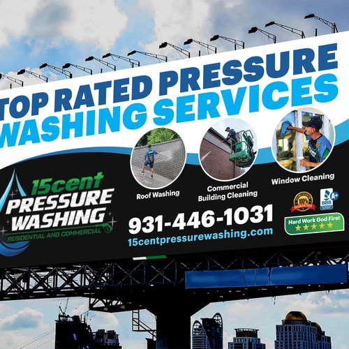 Modern Pressure Washing Billboard Design by SoftSkills