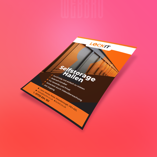 Gestalte ein Flyer Design für Selfstorage Hallen Design by WebBro