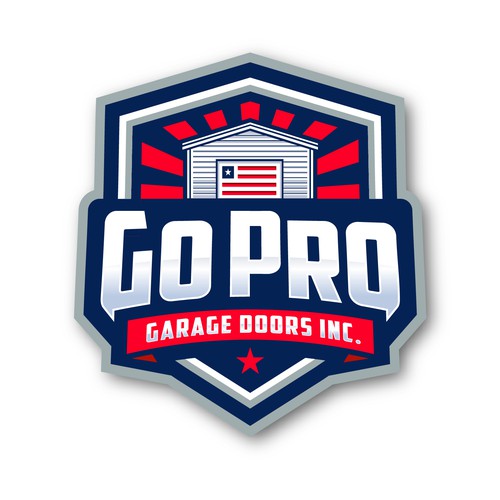 Go Pro Garage Doors Inc Reband Design by Fortunic™