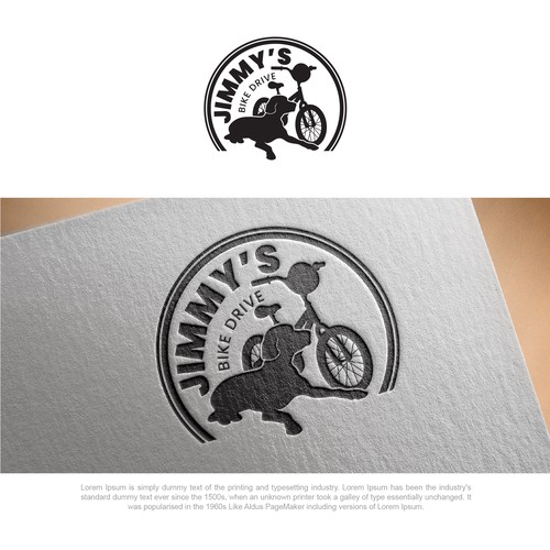 Logo for a bicycle fundraiser and somehow incorporating a black lab Design por HK.designs