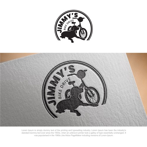 Logo for a bicycle fundraiser and somehow incorporating a black lab Design by HK.designs