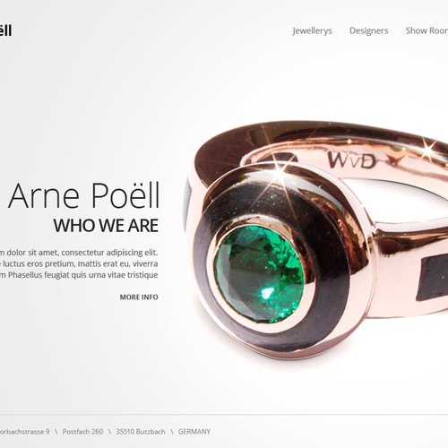 Web page design contest entry by Bijoy.B Designs