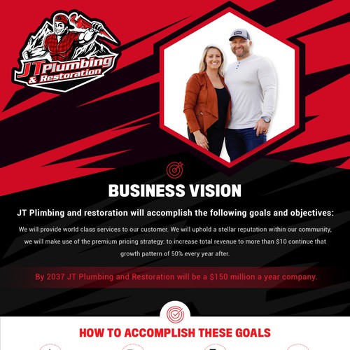 BUSINESS VISION & CORE VALUES - TWO PAGE CONTEST Design by RP 07™