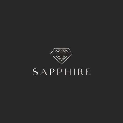 Sophisticated logo for high end medspa incorporate a ‘jewel/gem’ looking image in a tasteful way. Design by ExclusiveDGN