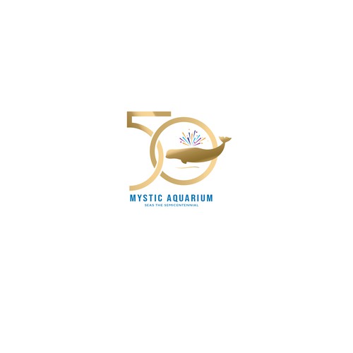 Mystic Aquarium Needs Special logo for 50th Year Anniversary Design by Passionately Curious