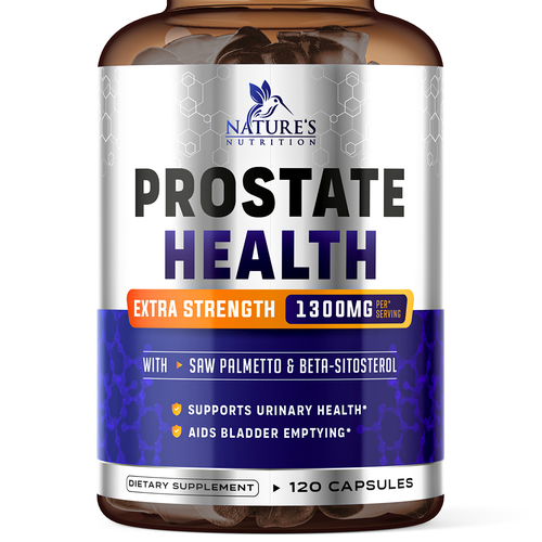 Nature's Nutrition needs a Men's Prostate Health product label Design by ZAKIGRAPH ®