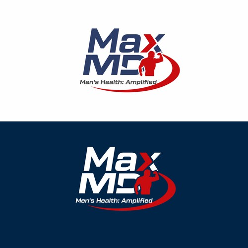 Max MD tele-medicine practice catering to men's health needs a powerful, modern logo-ontwerp door AltDzg