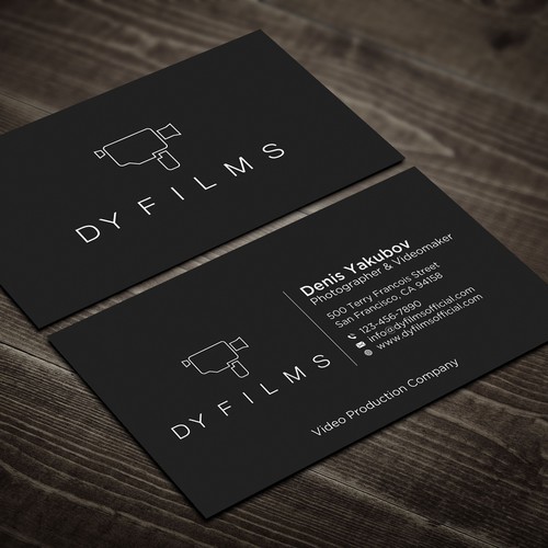 Business card for video production company Design by Rskylight