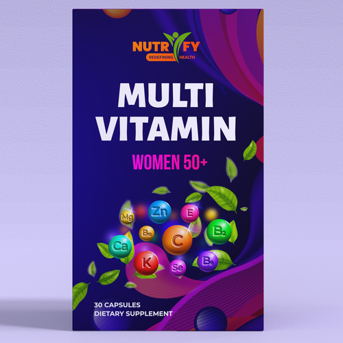 Design a premium packaging for Multivitamin for women 50+ brand for Nigerian Consumers Design réalisé par ilonaGi