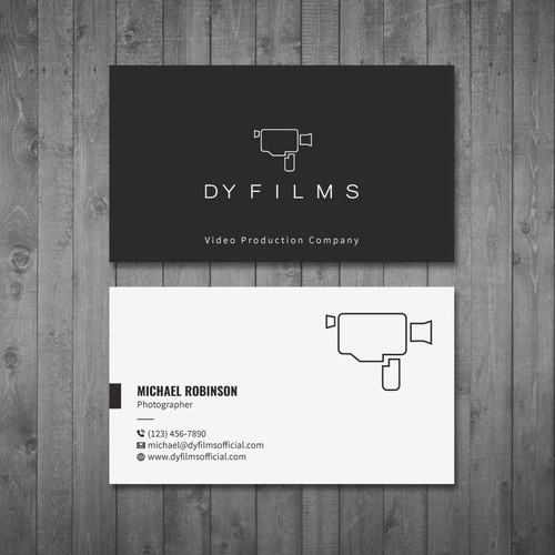 Business card for video production company Design by Tcmenk