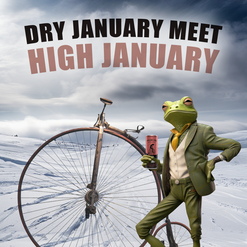 Create a 'Dry January meets High January' poster.  Have Fun, Be Creative, Open to all suggestions. Design von karundesigns