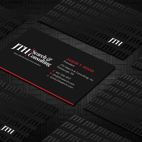 Business Card Design for Executive Search Firm Design by Taaiebah