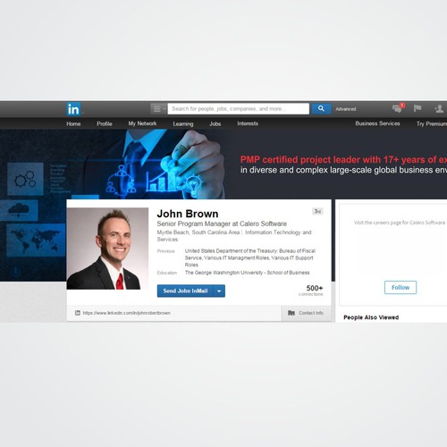 Project manager linkedin page - background | Social media page contest |  99designs