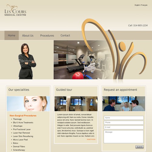 Les Cours Medical Centre needs a new website design Design von Bogdan Bogdanovic