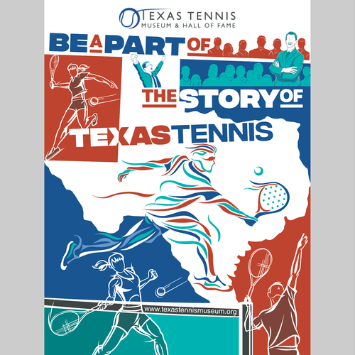 Texas Tennis Museum and Hall of Fame Wall Design by Pandalf