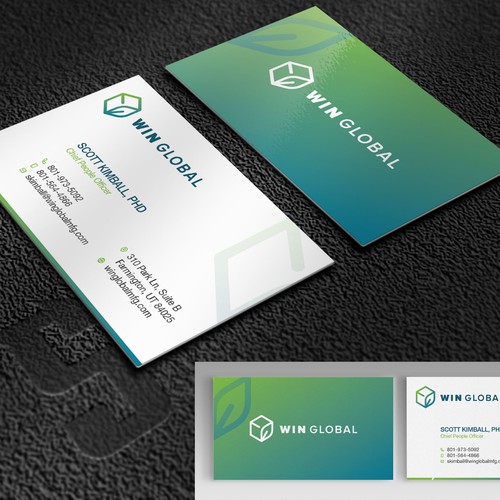 WIN Global Business Card Design Design by just_Spike™