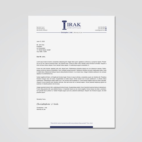 Design a new & improved Legal Letterhead Design by Tcmenk