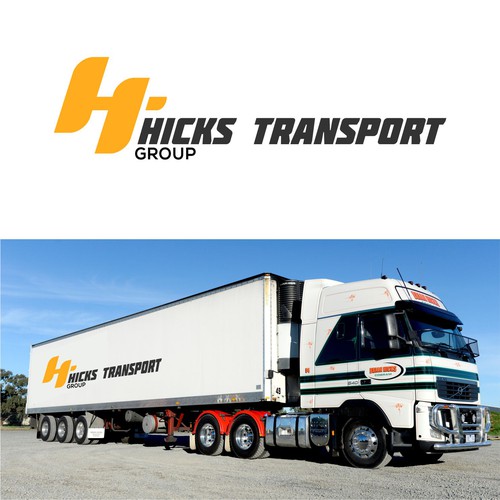 Hicks Transport Group logo freshen up - Sep 2015 Design by camperniq