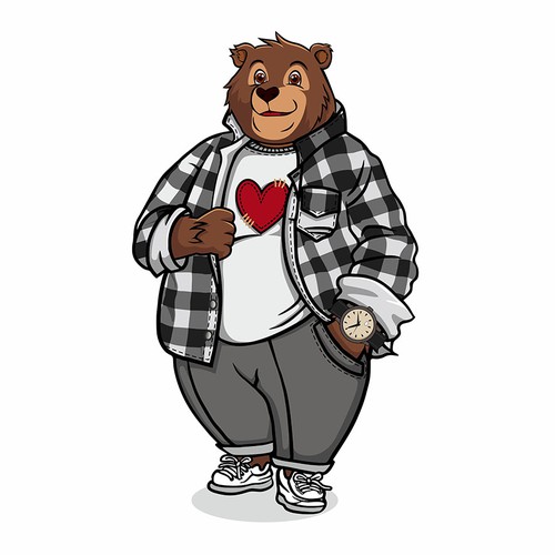 Yeah I know, another Bear design. But Let's make this one is special with Love. Design por » GALAXY @rt ® «