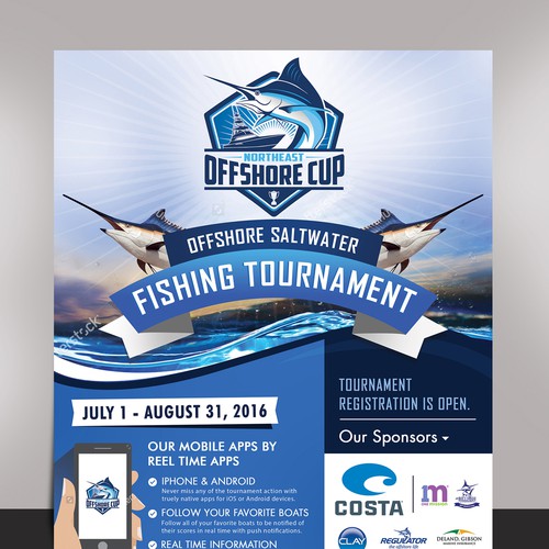 Fishing Tournament Ad/Flyer | Postcard, flyer or print contest