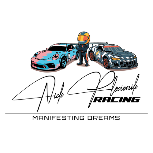 Race car driver logo and signature Diseño de hery_krist