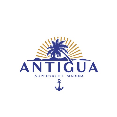 Logo for Antigua Superyacht Marina Design by Glerm Rubini