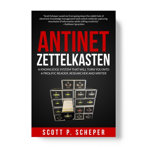 Design the Highly Anticipated Book about Analog Notetaking: "Antinet Zettelkasten" Réalisé par TopHills