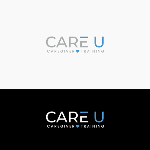 Fun yet sophisticated logo for our new training program, Care U. Design by Rectovers