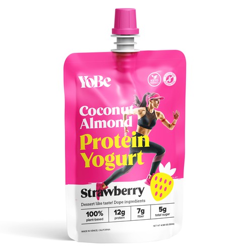 Create Eye-Catching Packaging for YoBe's Protein Yogurt to Shine at Whole Foods Design by rizal hermansyah