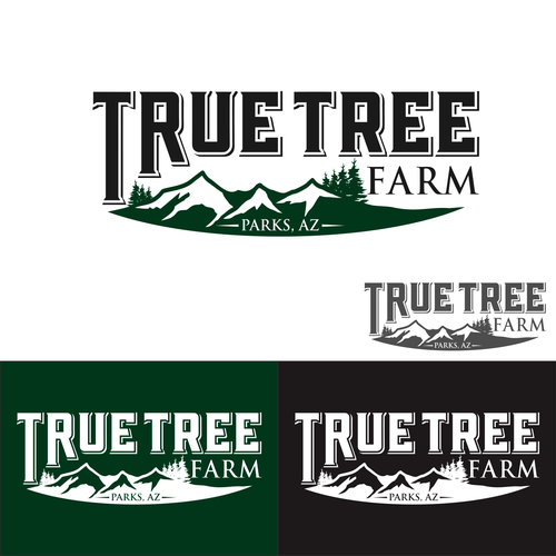 Organic logo for high elevation tree farm in Arizona. Design by Brainstorming_day