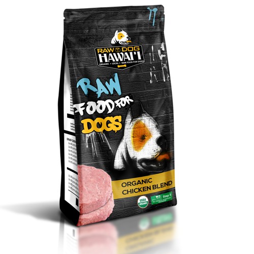 Game Changer Frozen Organic, Raw Dog food needs a kickass packaging design -- Are you up to it? Ontwerp door Whitefox 85