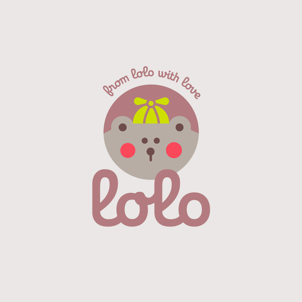 "Lolo" baby logotype.