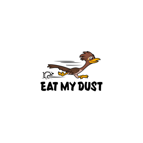 Running is Funning! Eat My Dust, a brand promoting the joy of running Design by pitulastman