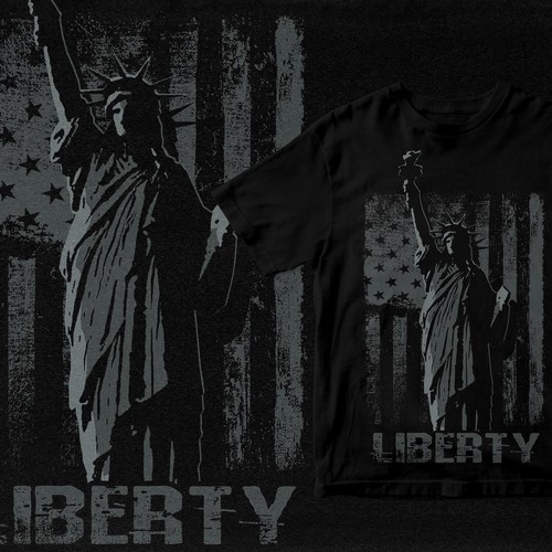 Develop a patriotic shirt that represents: The individual patriot, God, Family, Country Design by Dope Hope