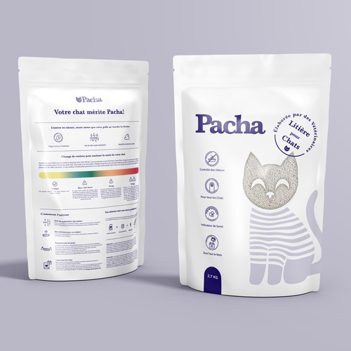 Cat Litter startup Minimalistic packaging - Contest Design by Inmyde