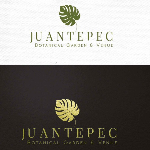 Botanical garden & Venue Logo creation (we would like to use the leaf as a cut out on a steel plaque (with holes in the  Design by cadina