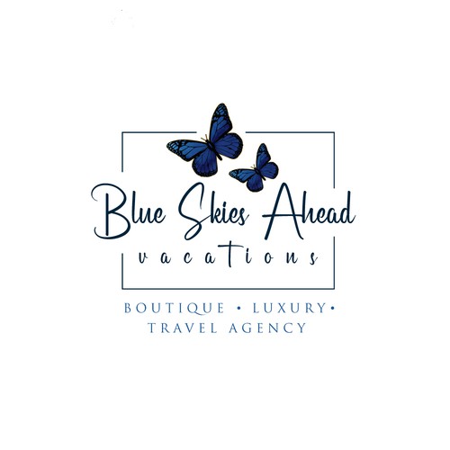 Designs | Sophisticated Blue Butterfly Travel Logo | Logo & brand ...