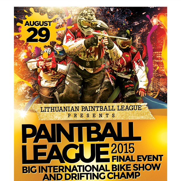 Design by Frieta Alfisa titled "Paintball Poster"