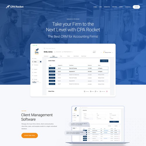 Website Design for our Accounting CRM Software Design by keilaMaria