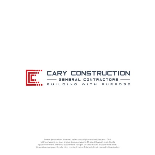We need the most powerful looking logo for top construction company Réalisé par oakbrand™