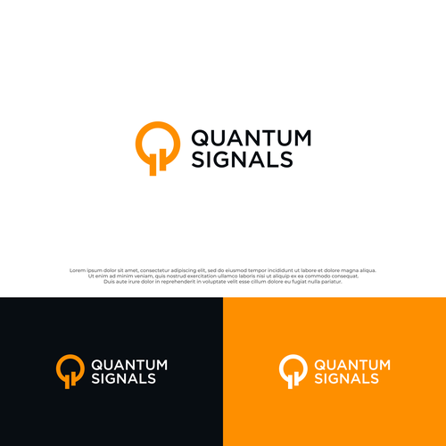 Logo for software company that does GenAI + Quantum for Trading - Quantum Signals Design by dir.de
